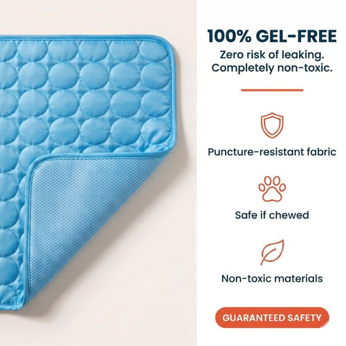 Dog Cooling Mat - Gel-Free & Self-Cooling