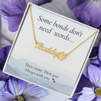 Personalised Paw Print Name Necklace