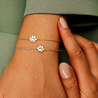 Personalised Paw Bracelet - Engraved With Their Name