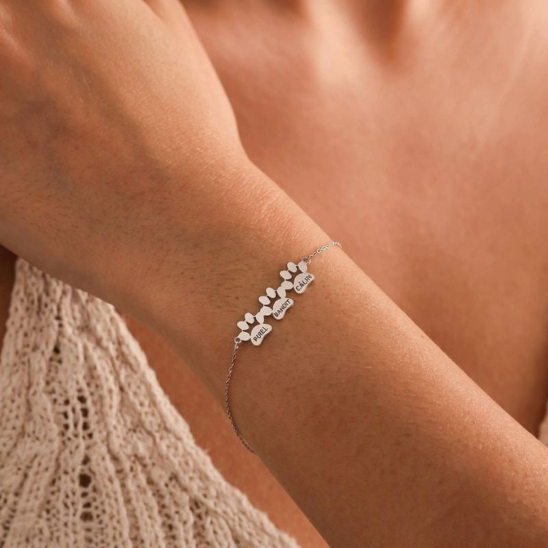 Personalised Paw Bracelet - Engraved With Their Name